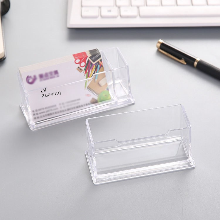 Clear Desktop Business Card Organizer