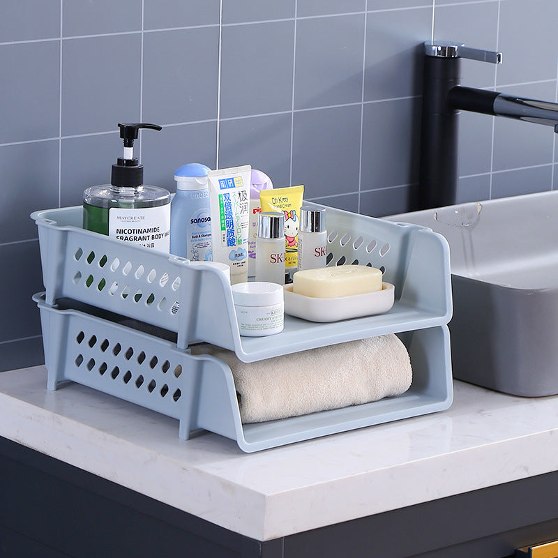 Compact Stackable Desk Organizer with Drawer