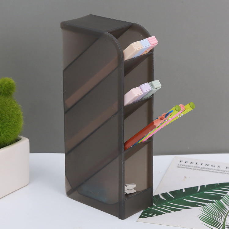 Clear Multi-Slot Desk Organizer