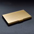Sleek Titanium Card Case with Logo