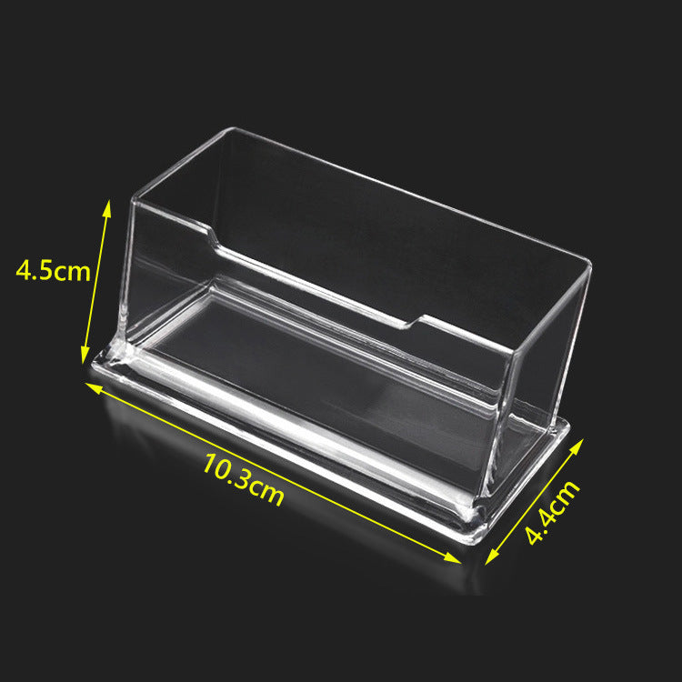 Clear Desktop Business Card Organizer