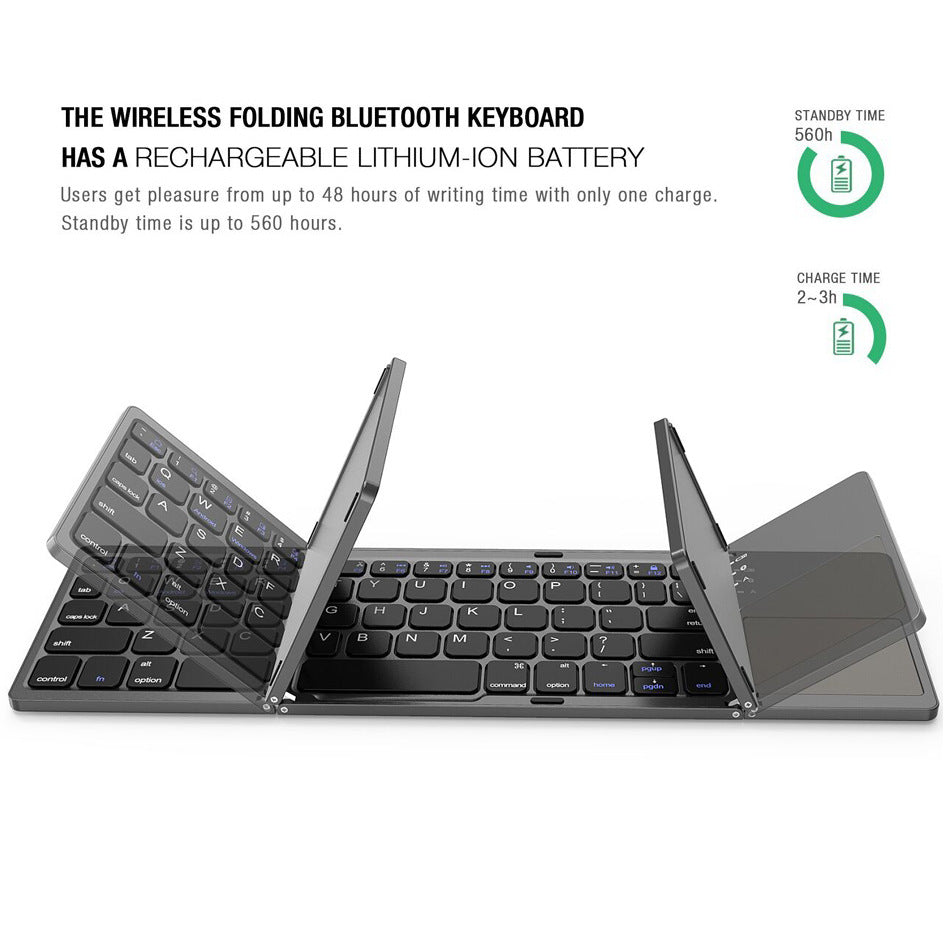 BO33 Mini Foldable Bluetooth Keyboard for Phone & Tablet