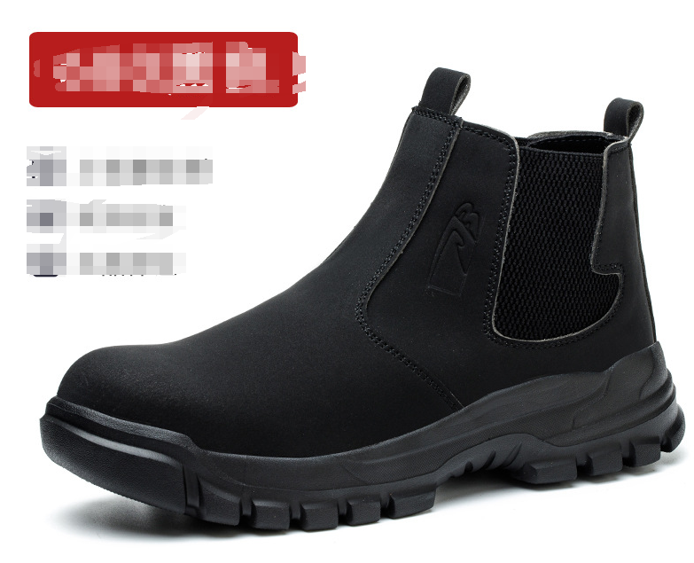 Men's High-Top Safety Work Boots - Steel Toe Protection