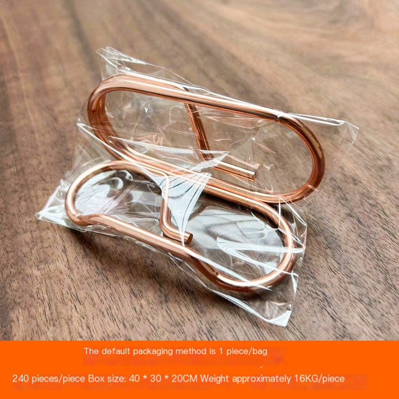 Chic Rose Gold Metal Card Stand