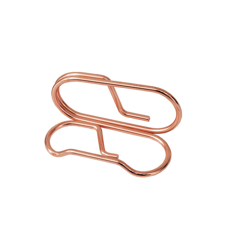Chic Rose Gold Metal Card Stand