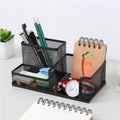 Chic Iron Four-Compartment Desk Organizer