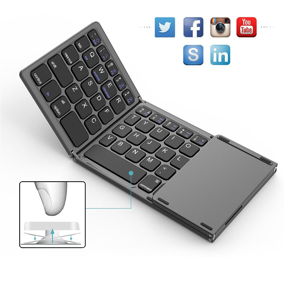 BO33 Mini Foldable Bluetooth Keyboard for Phone & Tablet