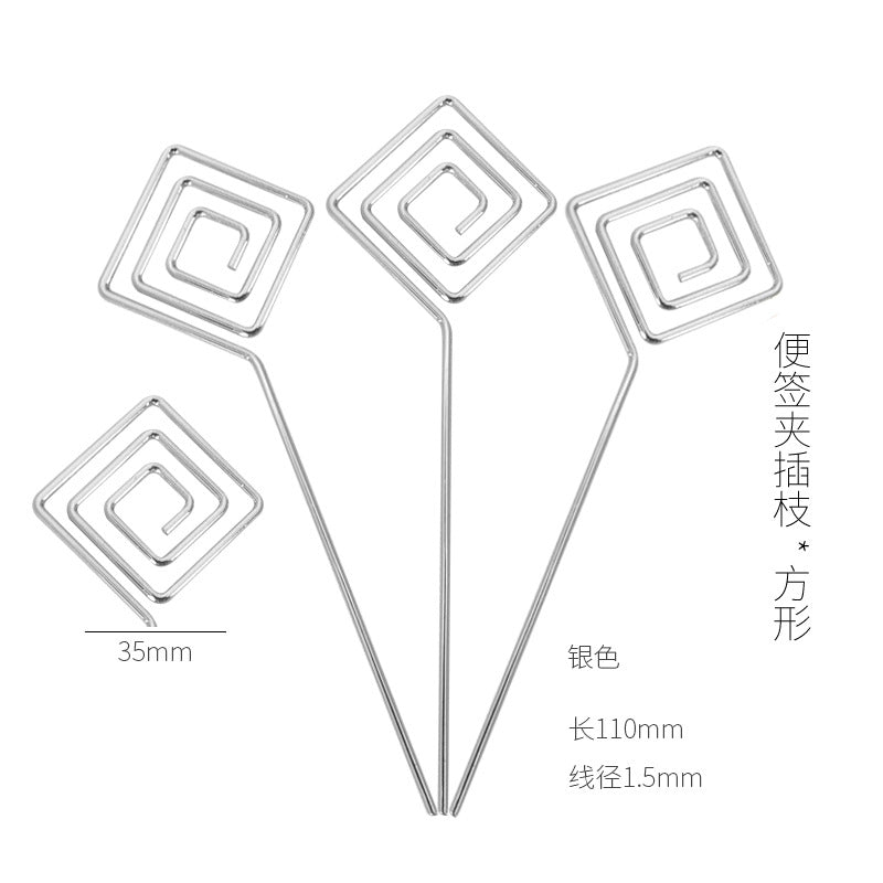 Elegant Metal Card Holder with Branch Motif