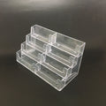 Clear Geometric Business Card Organizer