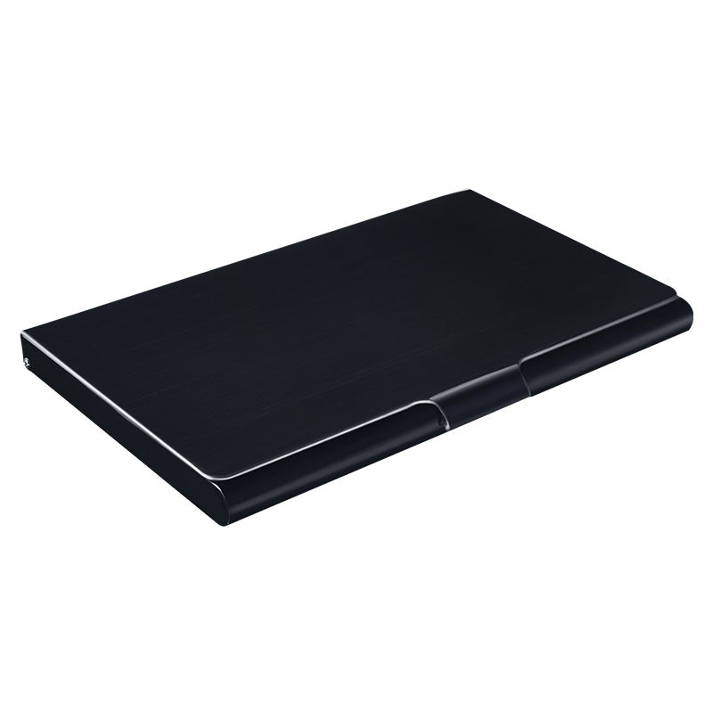 Sleek Titanium Card Case with Logo
