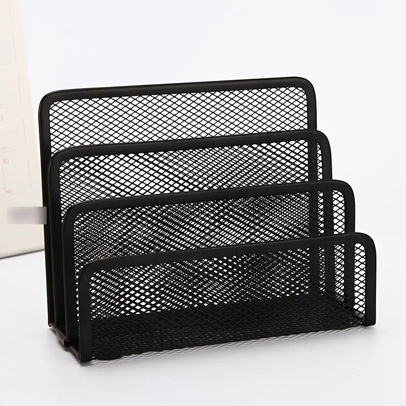 Office Metal Mesh Organizer Rack