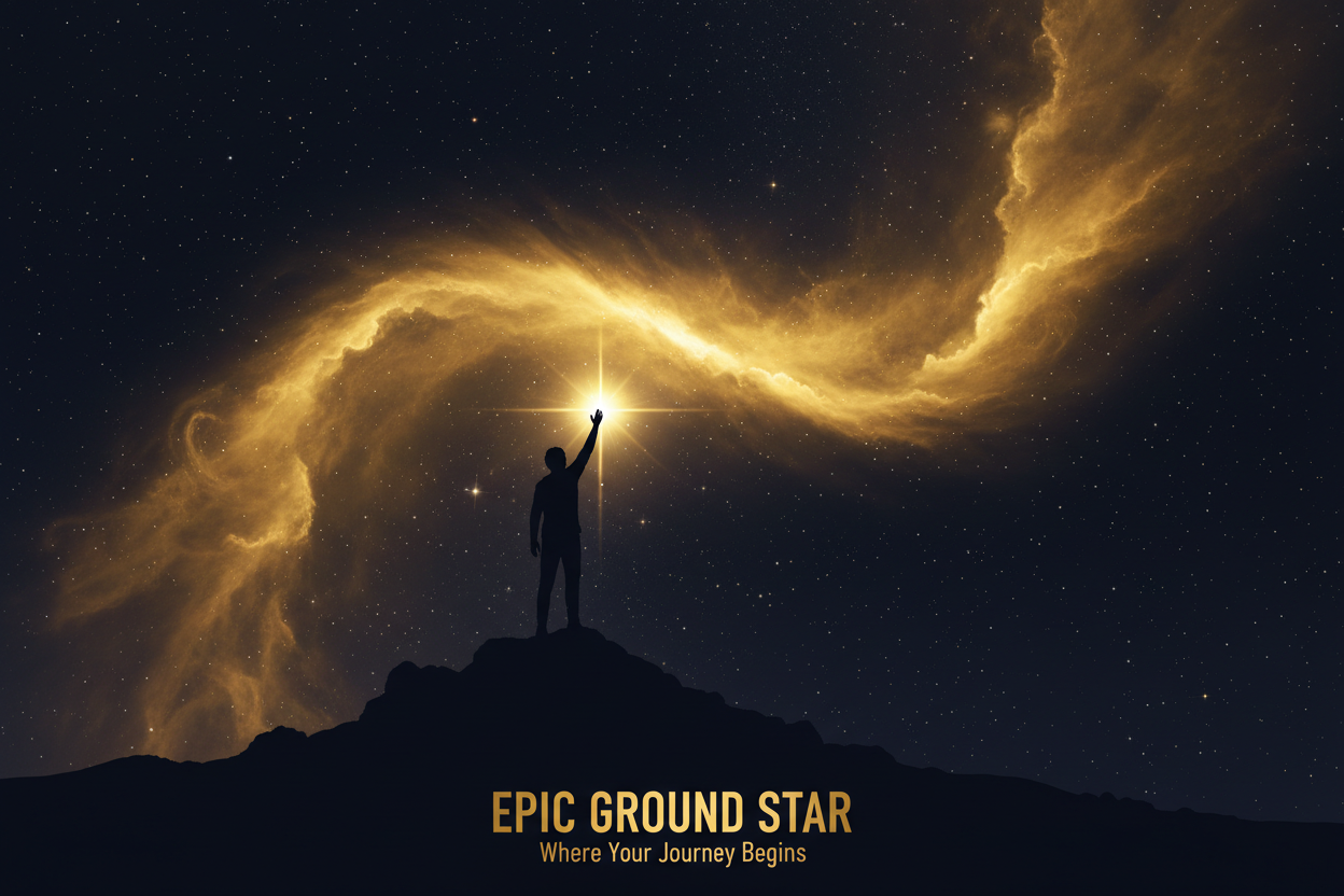Ignite Your Journey — Epic Ground Star Hero Banner